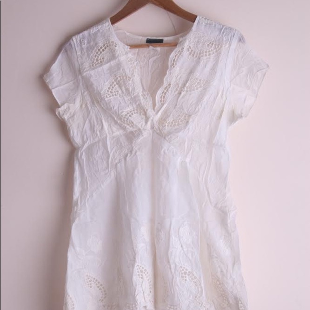 Left of Center/Anthropologie Eyelet Blouse